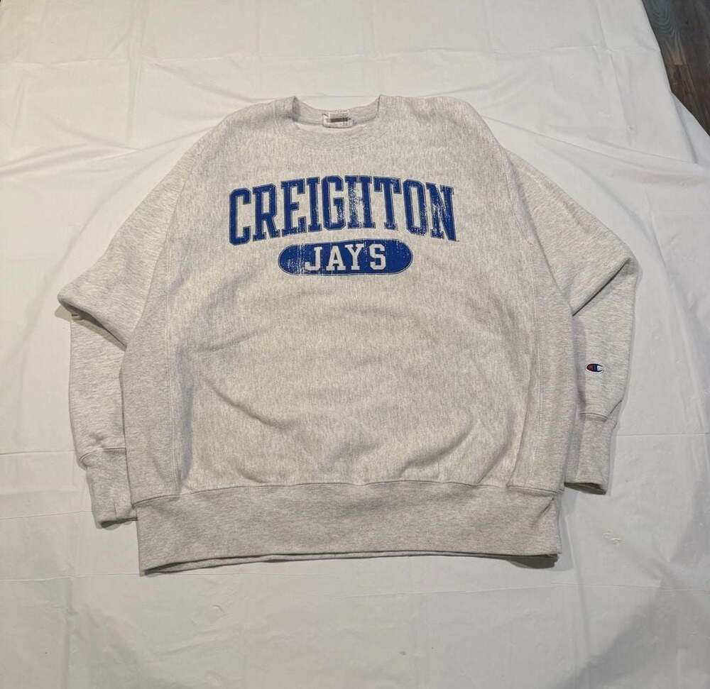 Champion Reverse Weave Creighton Blue Jays Crewneck Sweatshirt Large